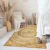 Image de Thedecofactory Tapis en Jute tressé Main Motif Rond Naturel 300x400