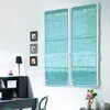 Image de Thedecofactory Store Voilage en Jute Coton Bleu Clair 60x200