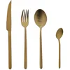 Image de Ménagère 16 pièces - JEAN DUBOST - Anuradha Gold - En acier inox - En coffret cadeau