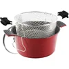 Image de ROSSETTO Friteuse/Faitout Evolution 2 en 1 avec Panier Friteuse + Couvercle Verre - 24cm
