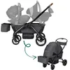 Image de BEBECONFORT HELIOS Poussette double tout terrain compact et pliable Chariot de 0 à 4 ans0 à 22 kgMINERAL GRAPHITE
