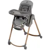 Image de Maxi-Cosi Minla Plus, chaise haute évolutive de 0 à 14 ans (0 60 kg), avec plateau pivotant à une main, 4 roues, 9 hauteurs, 5 inclinaisons, pliable compact, Elegance Graphite