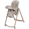 Image de Maxi-Cosi Minla Plus, chaise haute évolutive de 0 à 14 ans (0 60 kg), avec plateau pivotant à une main, 4 roues, 9 hauteurs, 5 inclinaisons, pliable compact, Elegance Beige.
