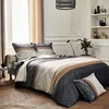 Image de Tradilinge ~ Housse de Couette Tiago Noir en Satin de Coton 260x240