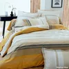 Image de Tradilinge - Housse de Couette en Percale de Coton au Style Ethnique Chic Jaune 260x240 cm