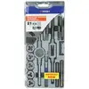 Image de Tivoly 21 pièces -9 tarauds M3 à M12 + 9 filières M3 à M12 + 1 tournevis + 1 porte-taraud + 1 porte-filière
