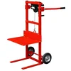 Image de Outifrance Diable Gerbeur Rouge 150 kg Roulette, Rubber steel Caoutchouc L-shape, fixed handle 2 Roues