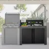 Image de Desserte de jardin Félix double porte gris cargo ENO
