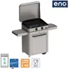 Image de Plancha gaz ENO Enosign 65 inox 2 brûleurs sur chariot, 56x40 cm