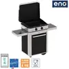 Image de Plancha gaz ENO Combo Enosign 65 Inox et Noir sur chariot, 56x40 cm