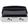 Image de Plancha gaz 5000w plaque fonte émaillée 47x36cm - 555032010701