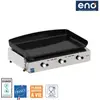 Image de Plancha gaz ENO Initial 65 Inox 3 brûleurs à poser, 62x36 cm