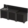 Image de Meuble de cuisine extérieure ENO CLASSIC 3 Modules Gris Cargo PMOD703M