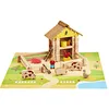 Image de Ferme en bois avec animaux 95 pièces jeujura®| Ref: 8040 - jouets c