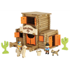 Image de Jeu de Construction en bois Far West Le Saloon 170 pièces Jeujura® |