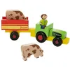 Image de Coffret tracteur Remorque & animaux de la ferme Jeujura | Ref: 8081