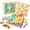 Image de Coffret de jeux Classique 50 règles pions en bois Jeujura® | Ref: 8