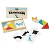 Image de Jeu de tangram en bois - JEUJURA - 8144 - Coffret en bois - 7 pièces - 30 modèles