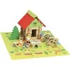 Image de Jeu de construction en bois - JEUJURA - La Maison du Comte - 50 pièces - Rouge - Multicolore - Mixte
