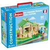 Image de Jeujura - Ma Première Maison avec Voiture - 80 pièces - Jeu de Construction dans sa Valise en Carton - A partir de 3 Ans - Créativité - Manipulation - Catalogue fourni - 8236