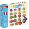 Image de Jeujura - Animemo - Jeu de mémorisation - Trouve Les Doubles - 18 Paires d'animaux sur 36 Gros palets en Bois - Jeu d'Eveil - Manipulation - Fabriqué en France - 8449