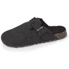 Image de Isotoner Chaussons Pantoufles Mules Homme en Feutrine, Semelle Ultra Souple et Interieur Ultra Doux en Fausse Fourrure