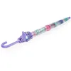 Image de Isotoner Parapluie cloche transparent, ouverture facile et sécurisante, pvc/papillons