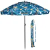 Image de Isotoner Parasol de plage de plage, ultra résistant, structure anti vent, léger réglable en hauteur et inclinaison et anti uv upf50+, 160 cm hawaii