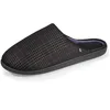 Image de Isotoner Chaussons pantoufles Mules homme semelle très confortable, 42 EU, noir/tartan