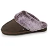 Image de Isotoner Chaussons pantoufles mules femme cuir fourré chaud, 37 EU, kaki