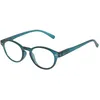 Image de Isotoner Loupes de lecture mixte adulte branches flexibles confort, verres extra fins, +2.50, bleucanard