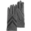 Image de Gants femme en laine compatibles écrans tactiles