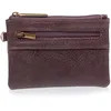 Image de Isotoner Porte-Monnaie zippé Homme Marron avec Protection RFID