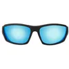 Image de Isotoner Lunettes de soleil mixte adulte sport finition gomme, verres polarisants