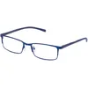 Image de Isotoner Loupes de lecture mixte adulte branches flexibles confort, verres extra fins, +2.50, bleu