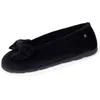 Image de Isotoner Chaussons pantoufles Ballerines femme ultra confortables (technologie everywear ), intemporelles et faciles à enfiler, 40 EU, noir