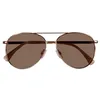 Image de Isotoner Lunettes de soleil mixte enfant forme pilote enfant 10 à 12 ans, verres polycarbonates catégorie 3