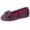 Image de Isotoner Chaussons pantoufles Ballerines femme semelle everywear , 37 EU, rayures