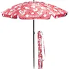 Image de Isotoner Parasol de plage de jardin/plage, ultra résistant, structure anti vent, léger, réglable en hauteur/inclinaison et anti uv upf50+, 160 cm fleurs tropicales