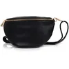 Image de Isotoner Sac banane femme noir bandoulière, tendance mode passe partout   ceinture réglable, détachable, pratique noir