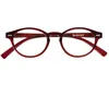 Image de Isotoner Loupes de lecture mixte adulte branches flexibles confort, verres extra fins, +3.00, bordeaux