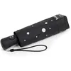 Image de Isotoner Parapluie solide, ultra déperlant, large couverture 98 cm, ouverture/fermeture automatique, technologie xtra-sec, compact et légers, pois noir/jaune