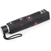 Image de Isotoner Parapluie solide, ultra déperlant, à ouverture/fermeture manuelle, coeur rouge