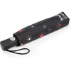 Image de Isotoner Parapluie solide, ultra déperlant, à ouverture/fermeture automatique, coeur rouge