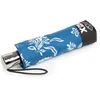 Image de Isotoner Parapluie x-tra solide anti-retournement,23cm, ultra déperlant, ouverture/fermeture automatique, fleur coquillage bleu