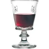 Image de Côté Table 7576 Abeilles Verre avec Pied Transparent 24 cl 8,5 x 8,5 x 14 cm, LOT DE 6