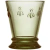 Image de La Rochère-Lot 6 verres à eau vert olive-ABEILLE-Origine France Garantie