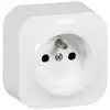 Image de Prise de courant avec terre saillie Profil Eco - 16A - blanc