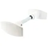 Image de Alpertec Bouton Double carré de 6/7 Aluminium Blanc
