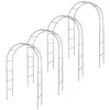 Image de Lot de 4 Arches de Jardin métallique pour Plantes grimpantes - Arceau rosiers grimpants - Ht 240cm - Résistant aux intempéries